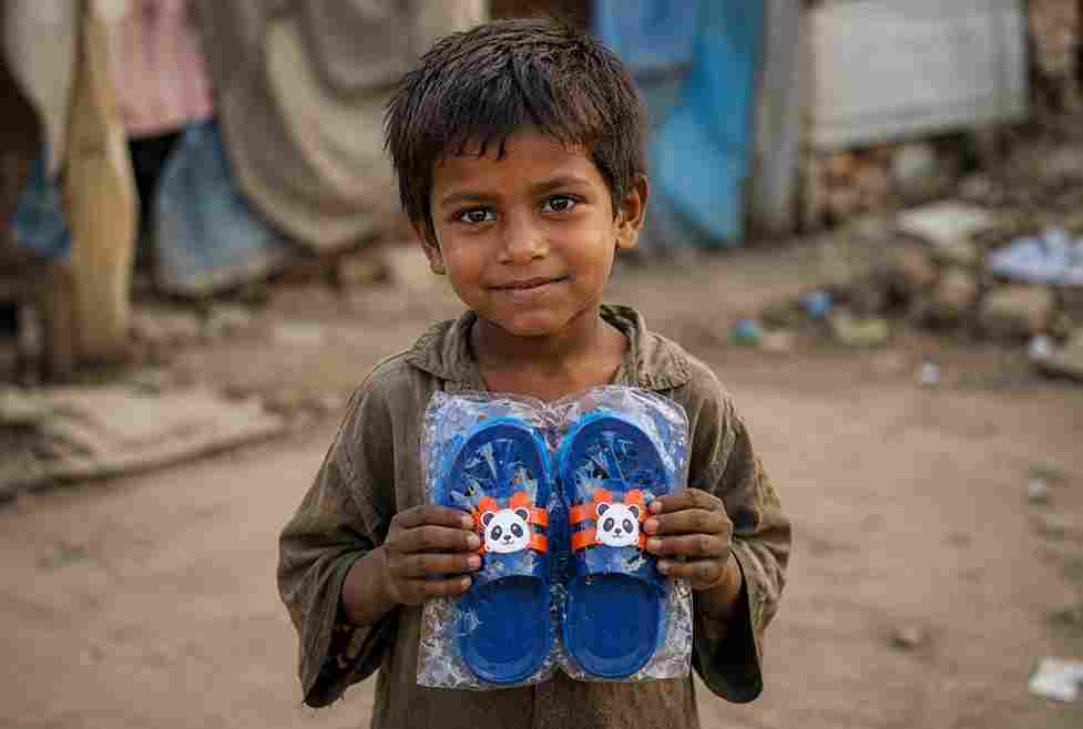 Support Children with Slippers